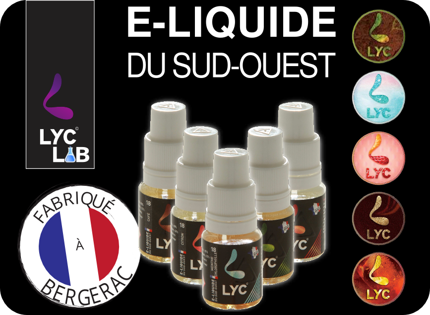 E-liquide pour vaporisateur personnel Made in France
